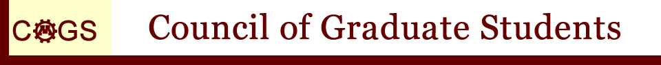 Council of Graduate Students Header, Link to Home Page
